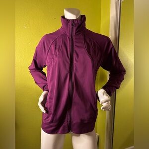Nike Purple Zip-up Turtleneck Sweater